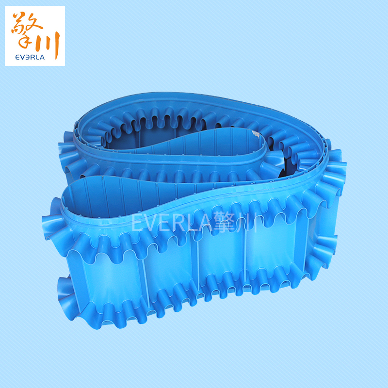 PU檔板裙邊食品<a href='http://www.zhangtiankun.cn/shusongdai/' target='_blank'><u>輸送帶</u></a>的圖片
