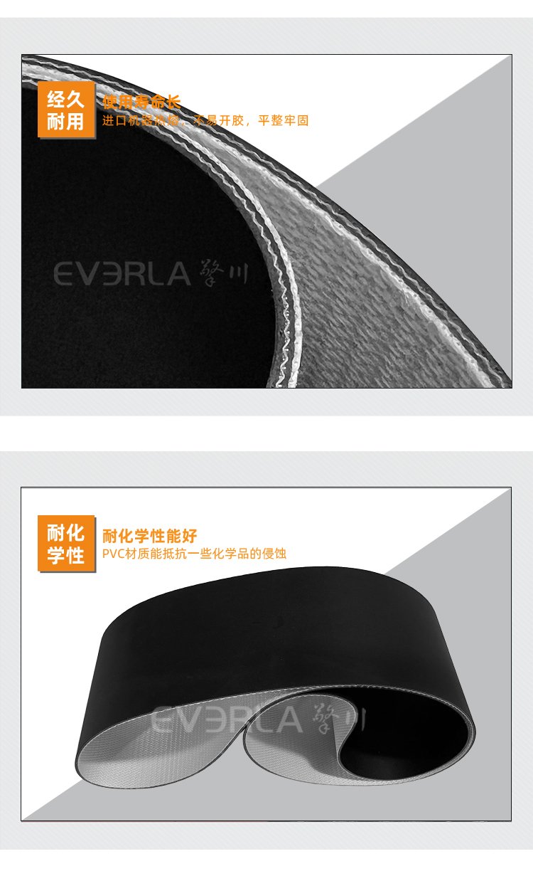 黑色啞光PVC輸送帶