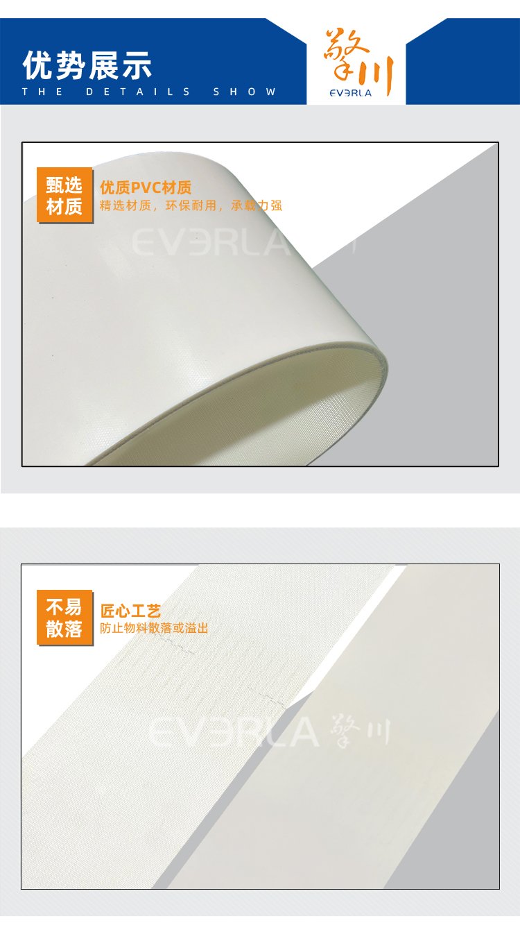 白色PVC輸送帶